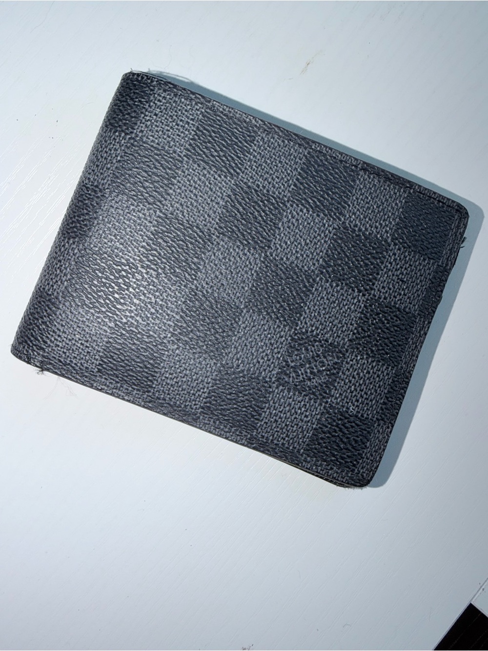 Louis Vuitton Damier Graphite Checkered Black Men's Wallet
